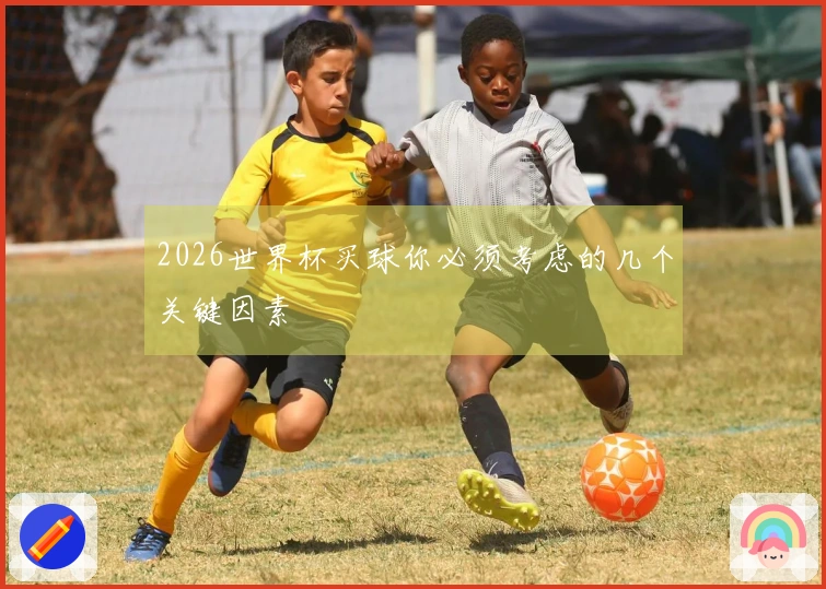 2026世界杯买球你必须考虑的几个关键因素